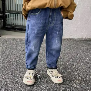 童装运动裤子春秋款2024儿童炸街长裤大男孩春季洋气牛仔裤潮