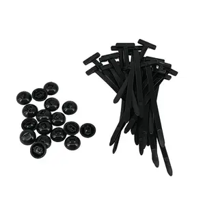 跨境新款Nylon universal cable tie buckle尼龙通用电缆扎带穿心钉扣