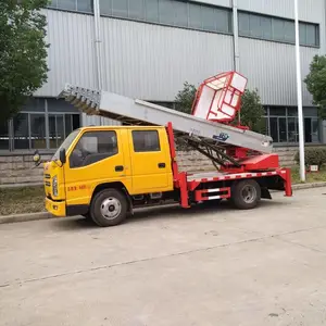 江铃双排座蓝牌28米云梯搬家车 高空作业车 起重装卸升降台