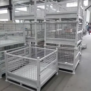 湖南周转箱 铁皮箱 折叠金属周转箱