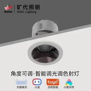 LED智能调光调色嵌入式天花射灯别墅家用款