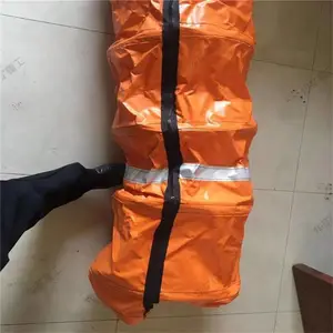 pvc涂覆布立柱伸缩保护套 尼龙粘带封口 液压支架立柱伸缩保护套