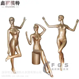 深圳金娅内衣电镀女模特 ***展示模特 ***环保胸模 内衣橱窗道具