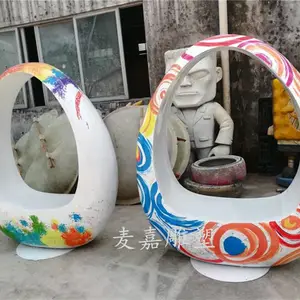 户外卡通花篮座椅雕塑公园商场景观小品花篮装饰摆件