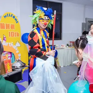 大连小丑上门表演-小丑魔术气球-互动小丑