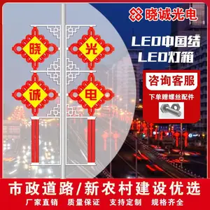 中国结路灯 太阳能LED灯 免布线 自动亮灭 50W 美丽乡村工程