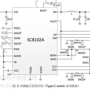 车充同步降压集成电路SC8102AQDJR，具有恒流模式