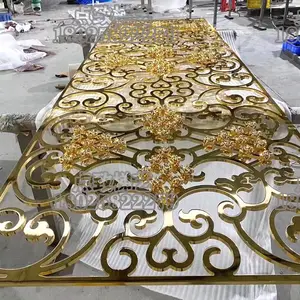 别墅铝艺楼梯护栏栏杆 铜铝雕花艺术旋转楼梯扶手隔断屏风座屏定制