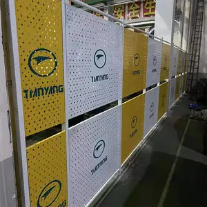 围栏设备 厂库围栏车间隔断网仓库隔离网护栏隔离围网围栏铁丝网设备快递可移动栅栏