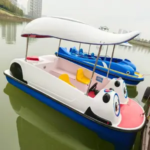 厂家供应五人电瓶船 水上乐园电动船 景区公园游乐船娱乐船脚踏船