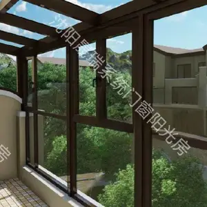 沈阳阳光房断桥门窗隔断安装
