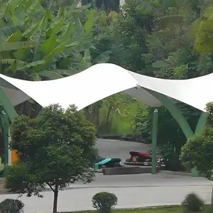 户外景区景点景观膜结构遮阳雨棚顶棚定制安装,越宏膜结构26年厂家