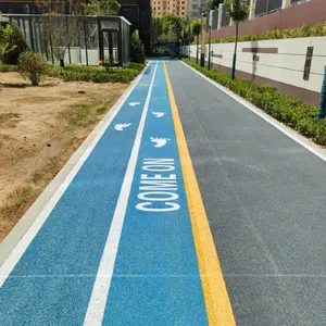 小区彩色透水路面修补材料厂家红色透水混凝土罩面漆材料