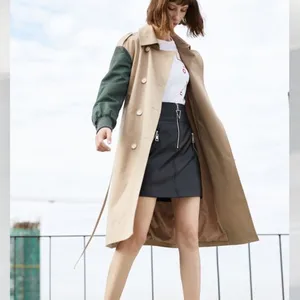 女装折扣品牌佰慧奴19年春装新款风衣外套