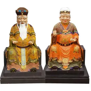 树脂雕刻神像佛像 土地公社公福德正神神像 文武山神爷塑像