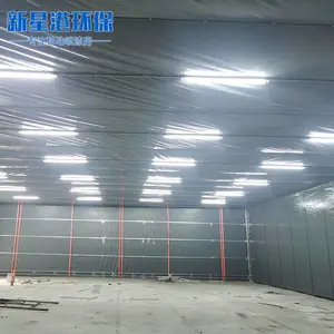 移动式伸缩喷漆房大型喷漆设备电动折叠喷烤漆房家具打磨房伸缩房