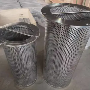 新特锂电池浆料过滤筒 不锈钢滤芯 金属过滤桶 孔板滤筒