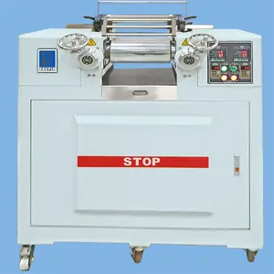 实验室双辊开炼机/电热水冷型/双调速/PLC控制 宝品BP-8175-AL