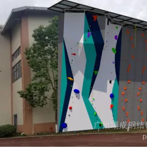 深圳市南山宝安学校攀岩墙定制广州埔成建造,飞檐走壁抱石墙,上门测量,上门安装