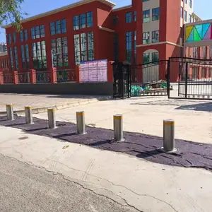 万成高科 路障机 阻车器 电动液压升降智能 防撞升降柱