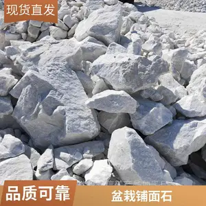 供应 景观造景 盆栽铺面 庭院装饰用白石子 机制白色鹅卵石