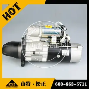 小松S6D105起动机600-813-3390启动马达