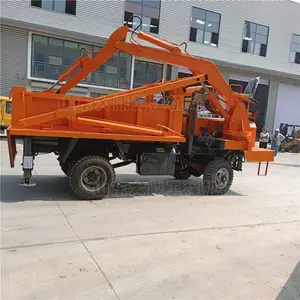 四驱四不像挖吊一体车 六吨四不像四驱随车吊 四不像随车平板吊