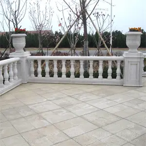河堤石雕护栏花岗石防护栏浮雕工艺石护栏制作厂家