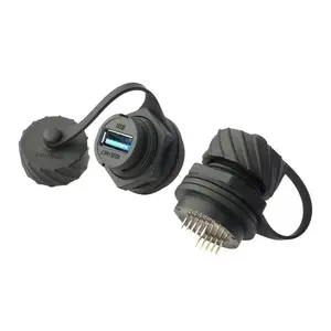 龙仕USB防水连接器 10Gbps超高速率 IP68防水等级