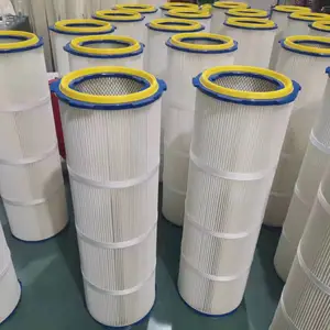 佰航过滤 325*900六耳卡盘PTFE覆膜折叠聚酯纤维除尘325*660滤筒