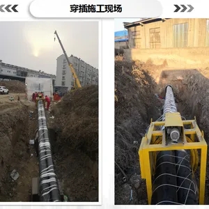 市政供水自来水PE pe拖拉管施工非开挖管管道修复