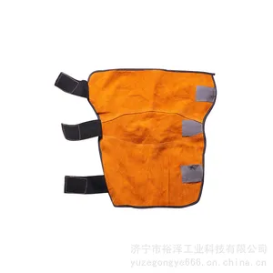 隔热护腿 纯牛皮电焊护腿护膝防烫火花 电焊工隔热脚罩