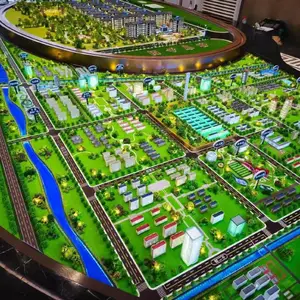 ?项目投标城市沙盘定制 高精度还原城区整体布局