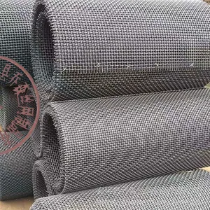 锰钢编织方孔矿筛轧花网钢丝网筛网厂家304不锈钢轧花网