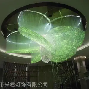 商场酒店大型非标工程灯 酒店水晶灯定制厂家