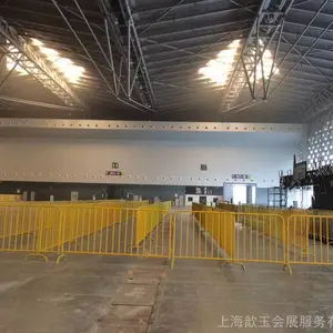 上海黄色铁马出租出售;3米黄色加粗铁马出租出售