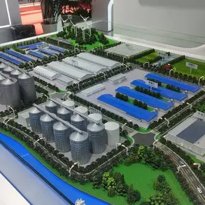 现代化工厂沙盘 产业园区整体布局模型 工业项目展示沙盘定做