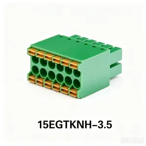 冠泰电子15EGTKNH-3.5接线端子连接器双排插头 20A/320V 磷青铜镀锡 盒装可定制