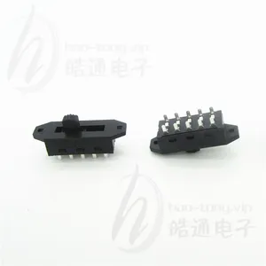 皓通haotong推荐6A认证双耳双极4位4档10针脚H25-0324波动开关