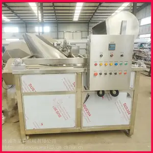 家庭用小型面团油炸机半自动油水分离油炸机翻转出料油炸机不锈钢油炸机鱼豆腐油炸机