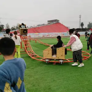 网红坑爹神器_人力过山车_脚蹬发电_景区公园游乐场亲子娱乐设备
