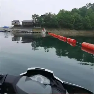 多尺寸规格PE拦污排浮体 湖面清渣挡泥塑料浮排施工