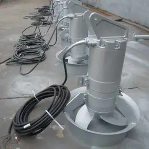 304不锈钢搅拌机 南京潜水搅拌机厂家 蓝|深水处理设备 QJB型水下搅拌机