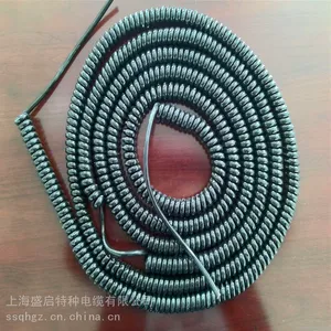 盛启 弹簧电缆 螺旋电缆 电磁吸盘弹簧电缆 铜弹簧电缆 弹电缆厂家