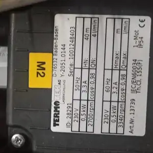 德国Termotek冷却水循环泵13739用于半导体制造