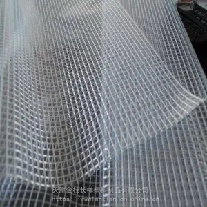 供应金枝长祥2米宽阻燃防水透明网格布