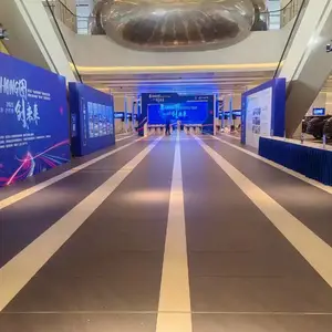 奇彩桁架搭建 舞台灯光布置商场美陈制作 活动搭建 招聘会帐篷