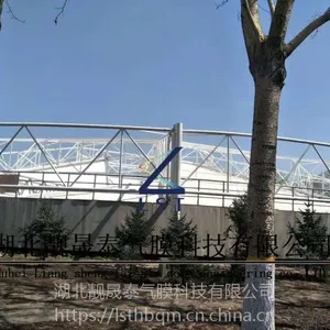 污水池保温加盖,保温棚,靓晟泰悬吊膜密封-反吊膜加盖除臭