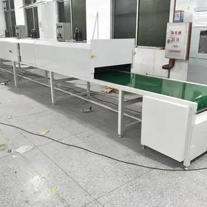 高温电热隧道炉烘干机流水线不锈钢网带烤箱丝印烤漆五金烘干线