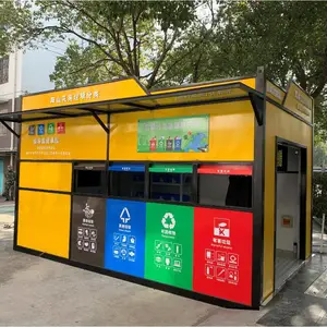 多麦环保垃圾房_昆山分类垃圾房_路边不锈钢垃圾收集房厂家报价